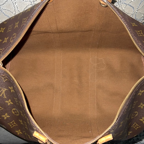 Authentic Louis Vuitton Keepall 45 Bag Duffel Carryon repair leather damaged - Picture 6 of 17